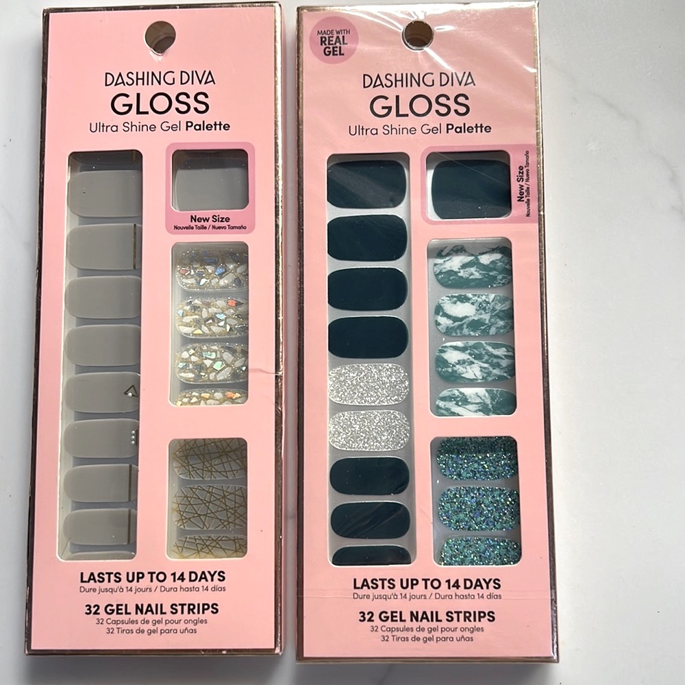 New Nail Gloss Gel Strips 2 packs - Picture 2 of 7